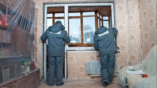 Установка нового балконного блока ПВХ