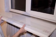 Установка подоконника